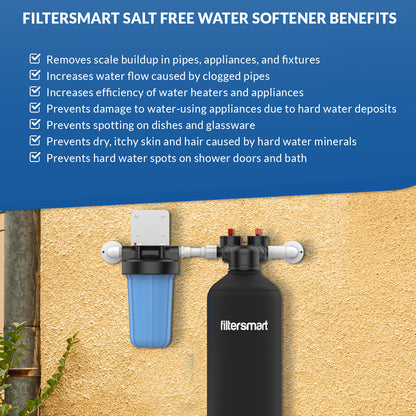 Salt-Free Water Softener Alternative  System, Saltless Water Conditioner   - FS500