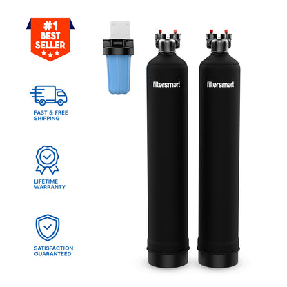 Whole House Water Filter & Salt-Free Softener Alternative  Combo - FS1500